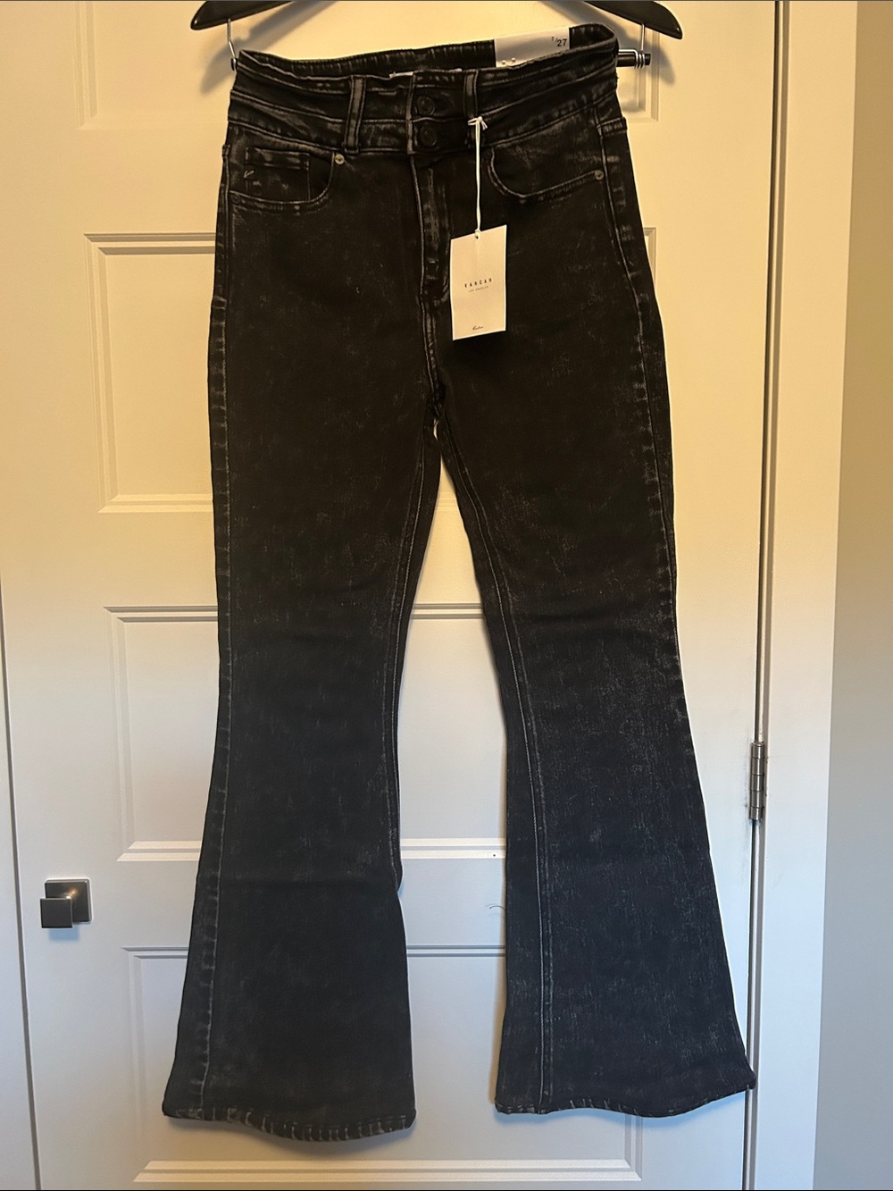 KanCan Black High-Rise Flare Jeans